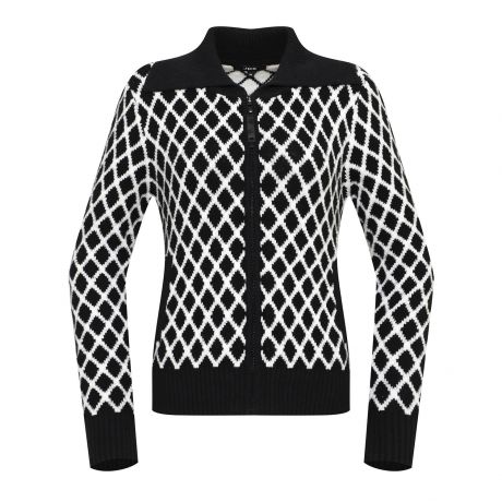 JDX골프 아가일 조직 빅카라 가디건 X2SCU7312BK_이미지