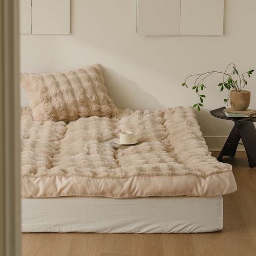 홈즈리빙 부드러운 밍크 버블 매트리스 두꺼운 토퍼 (퀸 Q/킹 K)_이미지