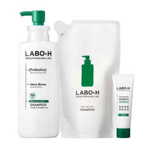 탈모증상완화 샴푸 400ml 본품 1개 + 리필 1개 + 112ml 1개