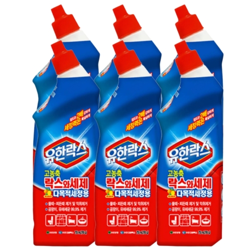 유한락스 락스와세제 다목적세정용 755ml (6개)_이미지