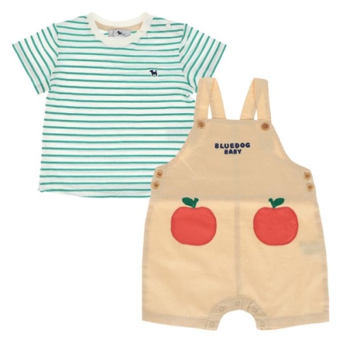 블루독베이비 10 신상 BE 애플 포인트 세트형 우주복 4631360103