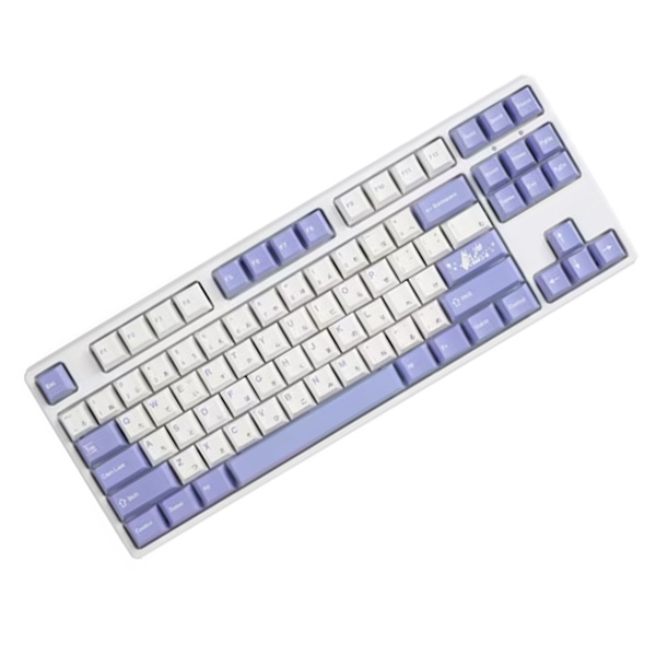 닌자87PRO P RGB 유무선 기계식 키보드 퍼플레빗