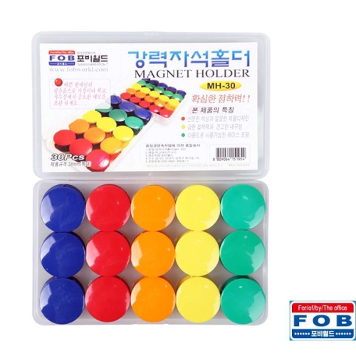 포비월드 포비 강력 자석 홀더 MH-30 38mm 30개입  2시이전 주문 출고 토 일 공휴일 휴무