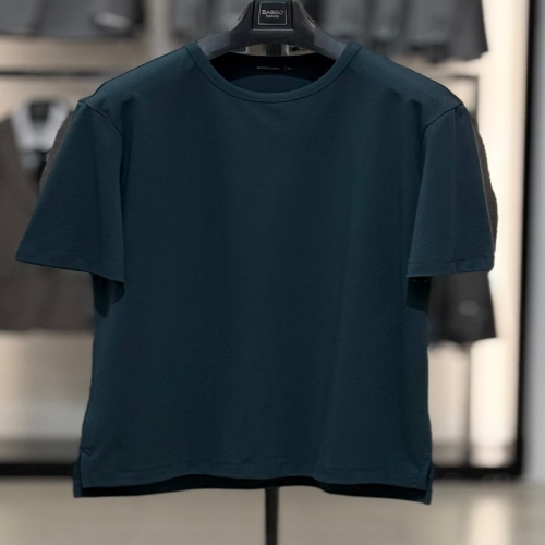 바쏘옴므 면 스판 베이직 라운드 반팔 티셔츠 WSZ2GK12A GN_SC_이미지