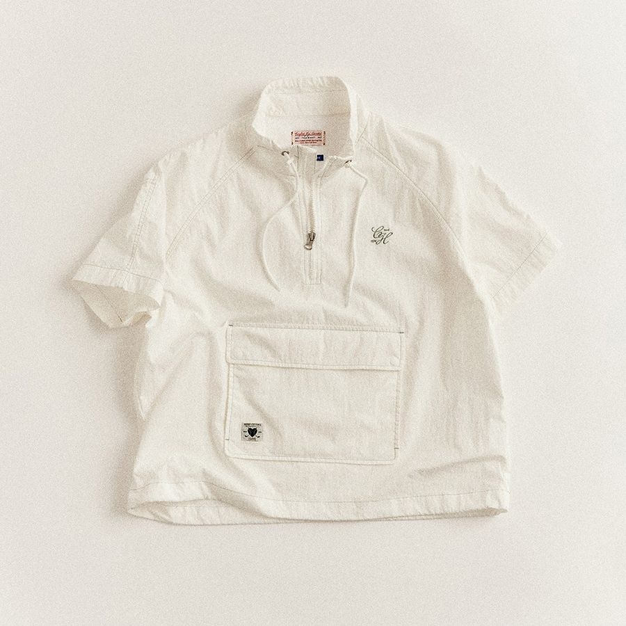 코오롱 헨리코튼 여성 배색 스티치 아노락 점퍼 ABSAM25802WHX