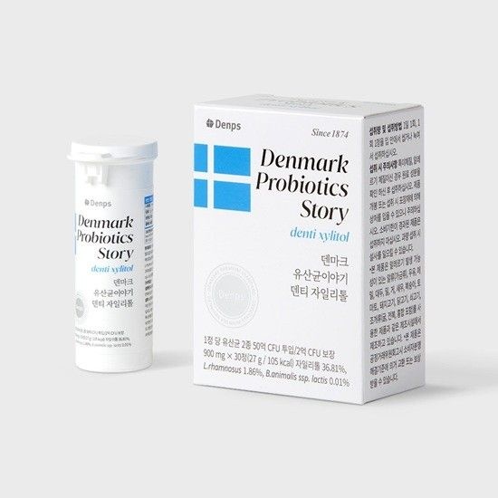 덴프스 덴마크 유산균이야기 덴티 자일리톨 30정