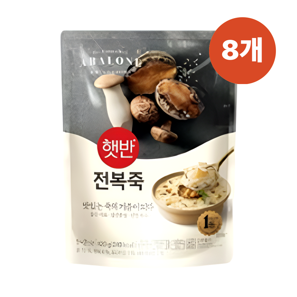 CJ제일제당 햇반 전복죽 420g (8개)