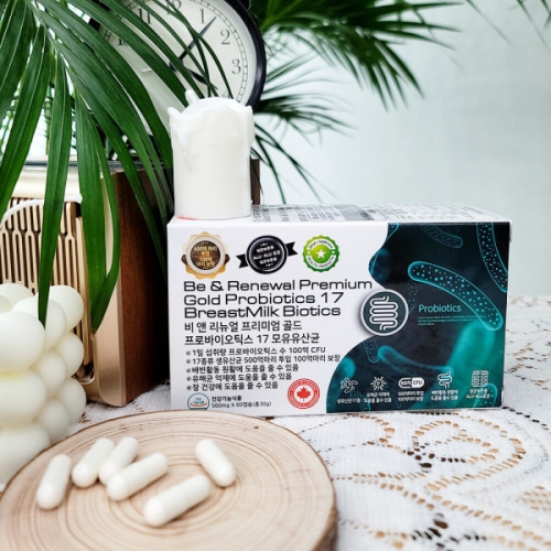 비 앤 리뉴얼 프리미엄 골드 프로바이오틱스 17 모유유산균 500mg 60캡슐