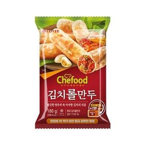 롯데웰푸드 쉐푸드 김치 롤만두 180g (1개)