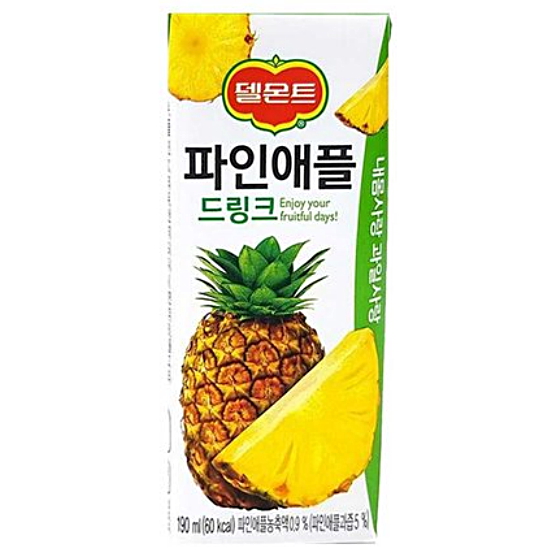 롯데칠성음료 델몬트 파인애플 드링크 190ml