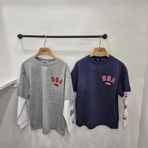 지프키즈 USA 빈티지 레이어드 티 (KR2TSU015)_이미지