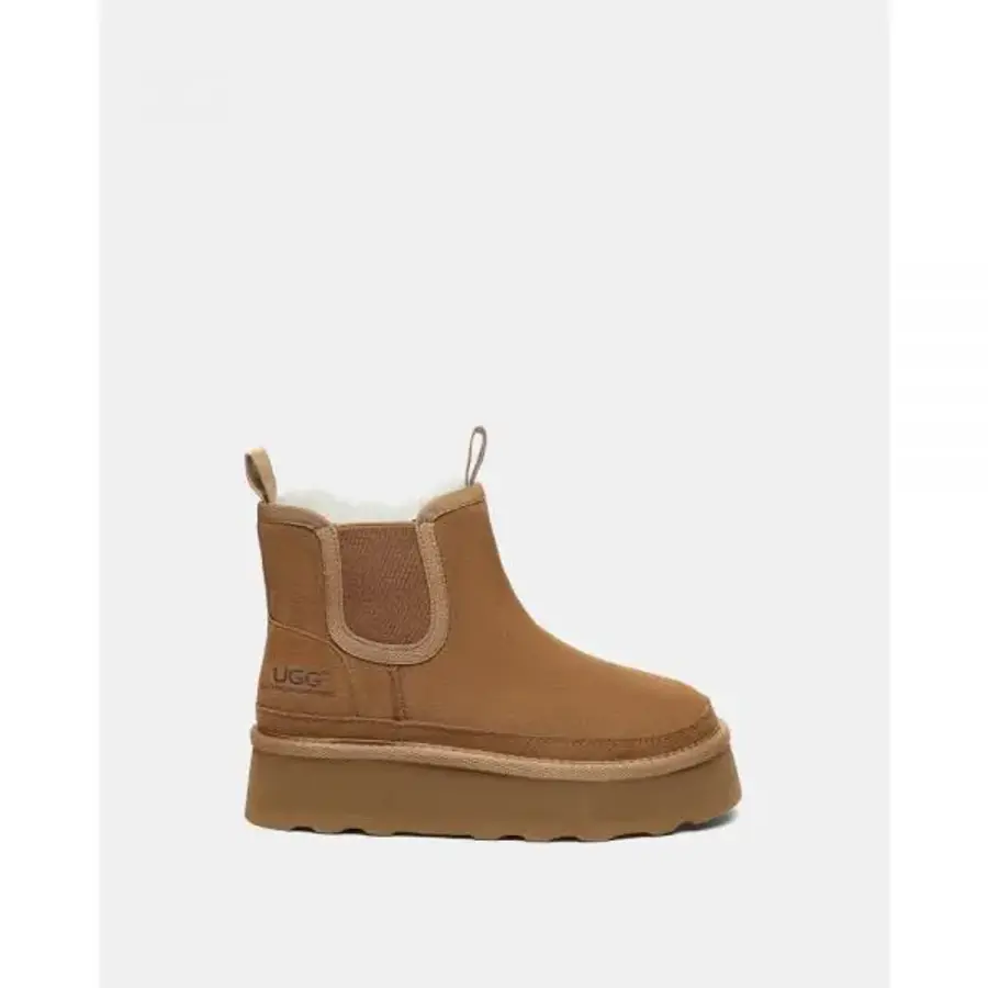 UGG EVERAU 에버로 오스트레일리안 셰퍼드 첼시 플랫폼 소 우레탄 상단 부츠 밤색 7228847