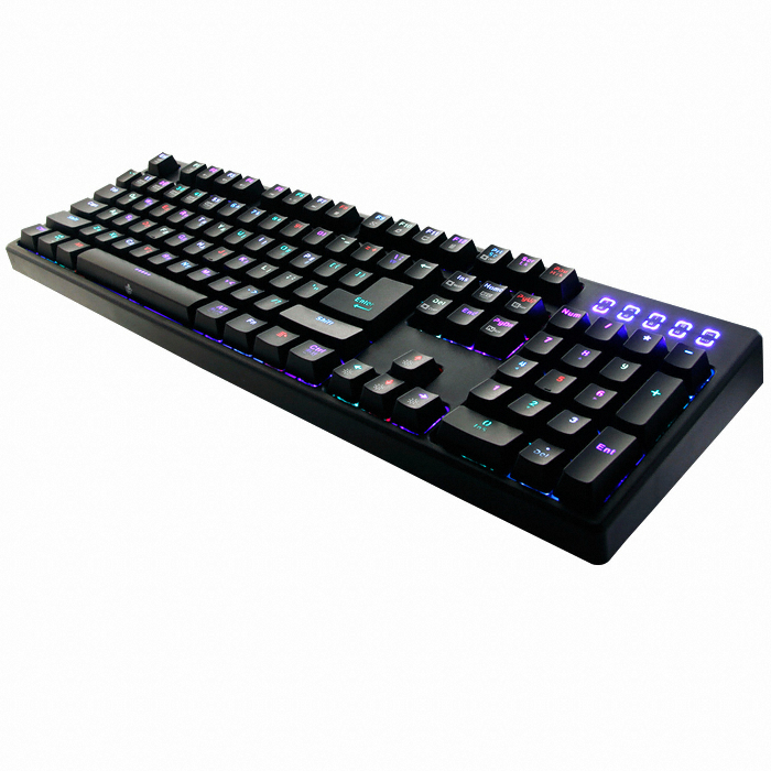 앱코 HACKER K6000 RGB 게이밍 기계식 (블랙, 청축)_이미지