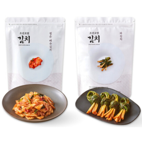 썰은 배추김치 1kg + 파김치 500g