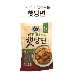 정직한밥상 2020 1월 CJ 백설 햇당면 500g 대용량 25인분 당면 잡채 요리용 면 설날 추석 제사음식_이미지