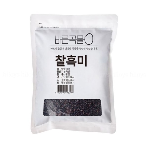 바른곡물 국산 찰흑미 (1kg,1개)_이미지
