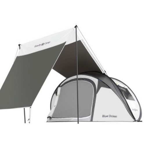 그라비티캠프 패밀리 원터치 텐트 (본체+익스텐션 그늘막)_이미지