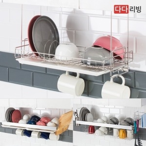 다다리빙 부착식 식기건조대 싱크대선반 주방선반 씽크대선반이미지입니다. 누르면 해당 게시물로 새창이동합니다.