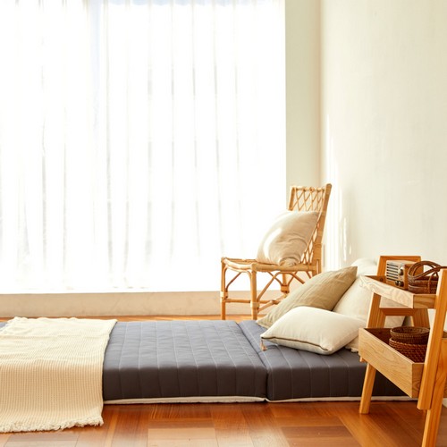 몽스홈 3단 접이식 마약 매트리스 SS (6cm)_이미지