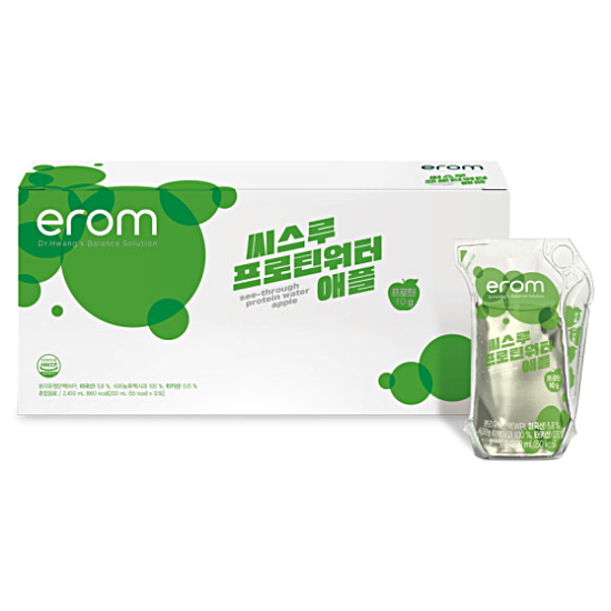 이롬 씨스루 프로틴워터 애플 200ml (12개)_이미지