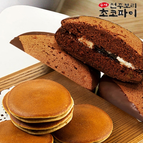 하나식품 수제 전주 보리 초코파이 90g (10개)_이미지