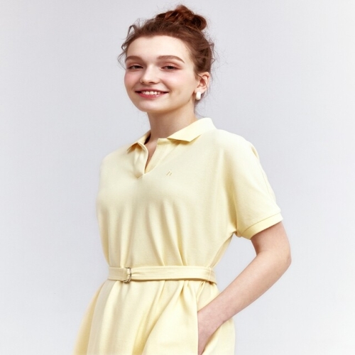 LF 헤지스레이디스 여성 PQ반팔 카라원피스 HSDR4B771Y1