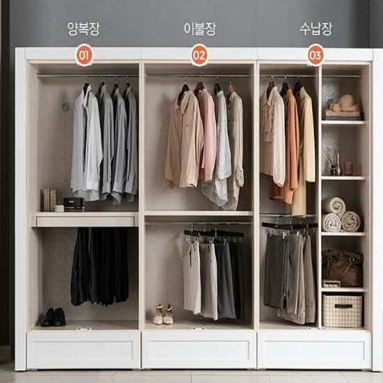 잉글랜더 보첼리 리얼 갤러리 하단서랍형 10자 옷장 2970_이미지