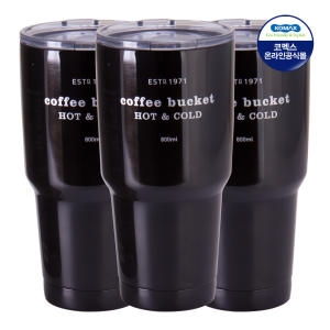 THE 큰 텀블러 블랙 800ml X 3개   텀블러
