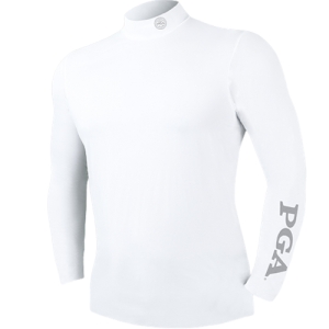 PGA 남성용 목폴라 베이스 레이어 M-60 100 화이트