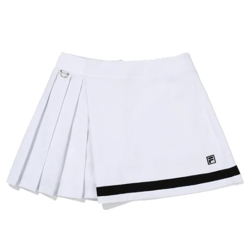 휠라 하프앤하프 플리츠 스커트 FS2SKG2362F (WHI, 화이트)