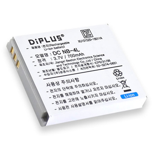 성경시스콤 Diplus 캐논 NB-4L 호환 배터리이미지입니다. 누르면 해당 게시물로 새창이동합니다.