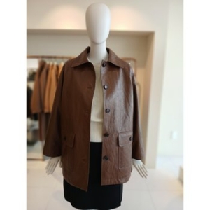 씨씨콜렉트 페이크레더싱글하프자켓E251psf152_이미지