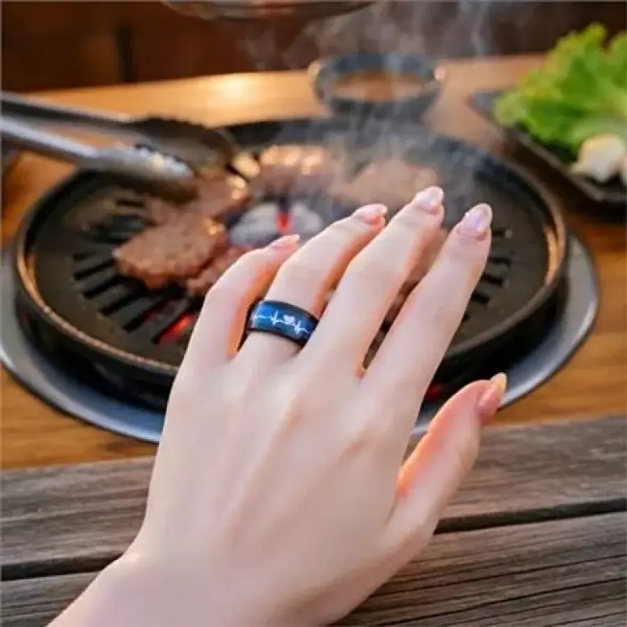 하트 기타 반지 우정 반지 레이어드 데일리 디자인 선물 손가락 약지 여성 중지-WFR0NEP