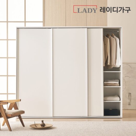 프리핏 수납형 B 키큰 슬라이딩 옷장 2400