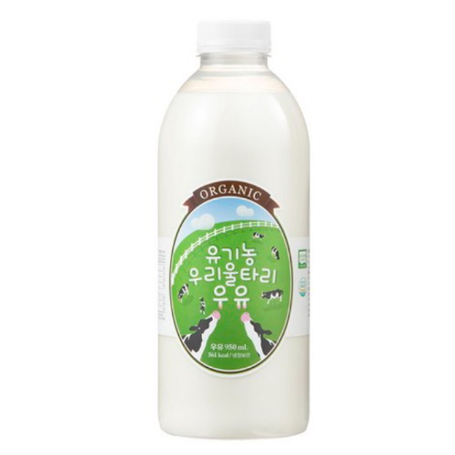 에그앤씨드 유기농 우리울타리 우유 950ml (3개)_이미지