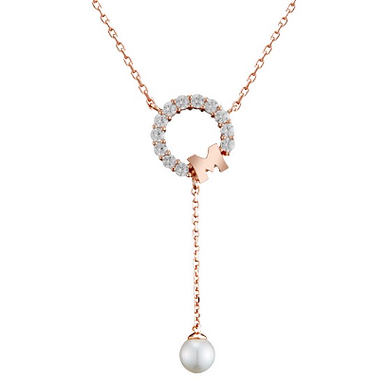 메트로시티 큐비즘 로즈 스털링 실버 목걸이 A201SN9108RPH_이미지