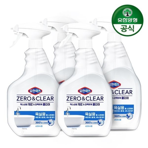 유한락스 제로앤클리어 욕실청소용 750ml이미지입니다. 누르면 해당 게시물로 새창이동합니다.