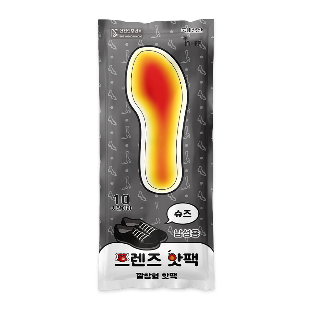 인라이프 프렌즈 깔창형 핫팩 남성용 100g