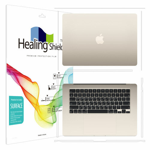 애플 2023 맥북에어15 M2 무광 외부보호필름 측면 2매