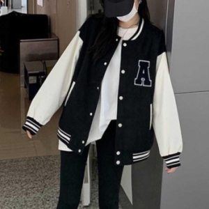  오노마 ONM 기모 야구점퍼 알파벳 자수로고 오버핏 20대 캠퍼스룩 19305191
