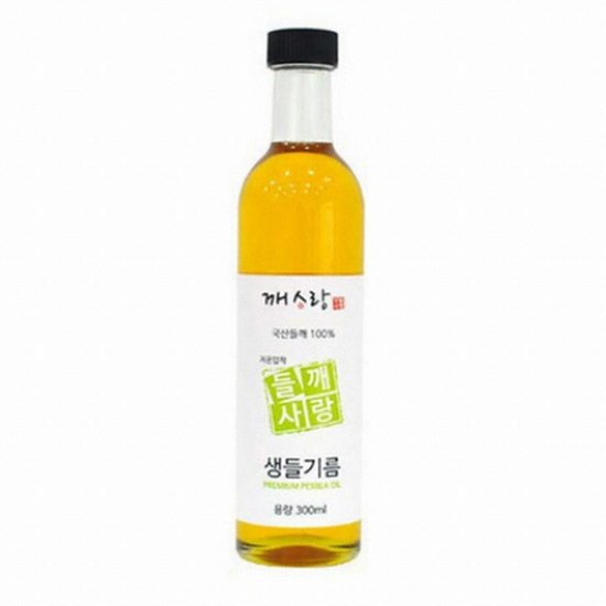 깨사랑 국산 저온압착 생들기름 300ml이미지입니다. 누르면 해당 게시물로 새창이동합니다.