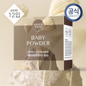 아모레퍼시픽 해피바스 오리지널 컬렉션 베이비파우더 비누90g (12개)