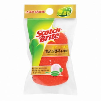 3M 스카치브라이트 제로스크래치 항균 <b>스펀지</b> 수세미