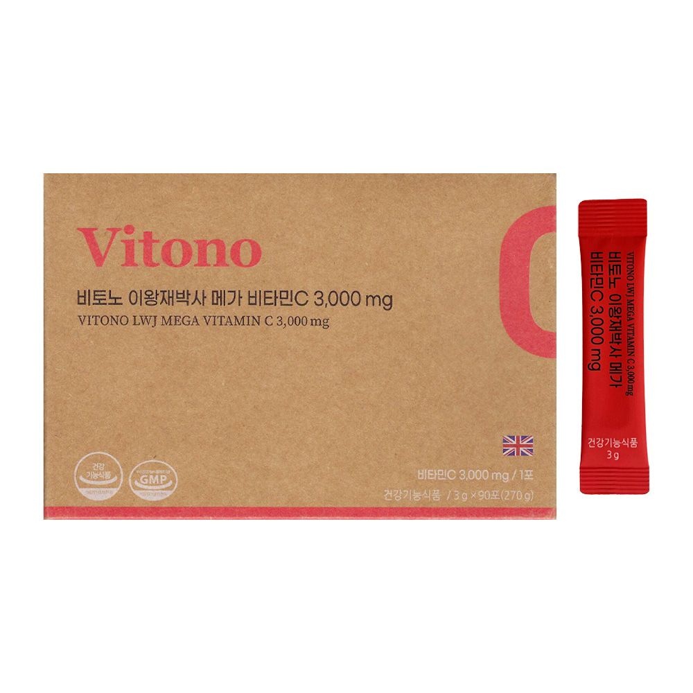  한국바이오팜 비토노 이왕재 박사 메가 비타민C 3000mg 90포 [1개]