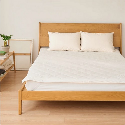 아망떼 뉴질랜드 천연 양모 60수 고밀도 순면 침대패드 (2개, 킹 K)_이미지