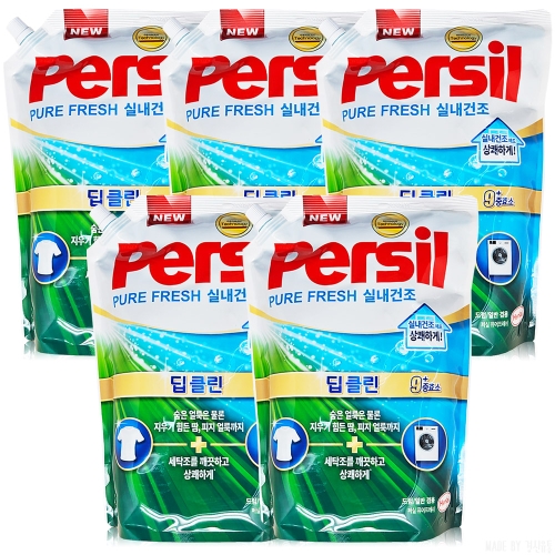 헨켈홈케어 퍼실 딥클린 실내건조 겸용 리필 2L (5개)