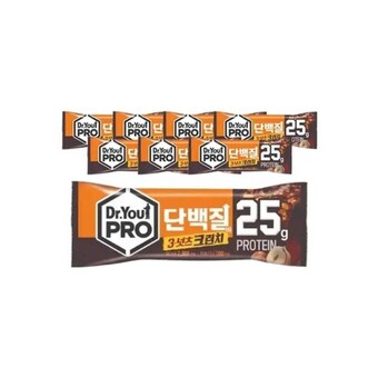오리온 닥터유 프로 <b>단백질</b><b>바</b> 3넛츠 크런치 70g