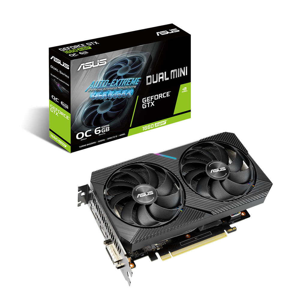 ASUS DUAL 지포스 GTX 1660 SUPER O6G MINI D6 6GB