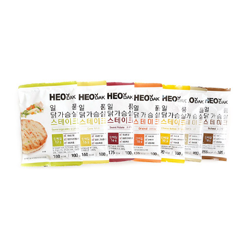 허닭 일품 닭가슴살 스테이크 혼합 100g (49개)_이미지