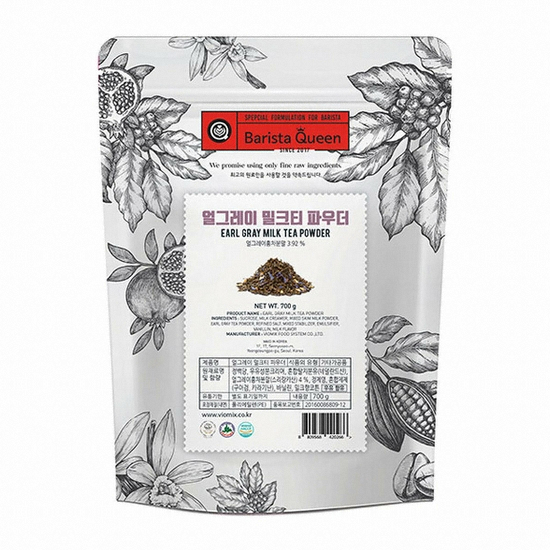 바이오믹스푸드시스템 바리스타퀸 얼그레이 밀크티 파우더 700g (3개)